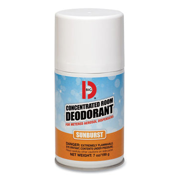 Big D Industries Metered Concentrated Room Deodorant, Sunburst Scent, 7 Oz Aerosol Spray, 12-carton freeshipping - TVN Wholesale